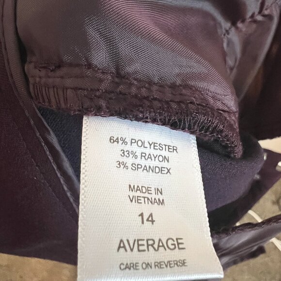 NY&Co 7th Ave Design Studio Signature Fit Slacks - Sz 14 (NWT) - Picture 5 of 6